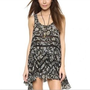 Free People fp Intimately Voile And Lace Trapeze Slip Medium